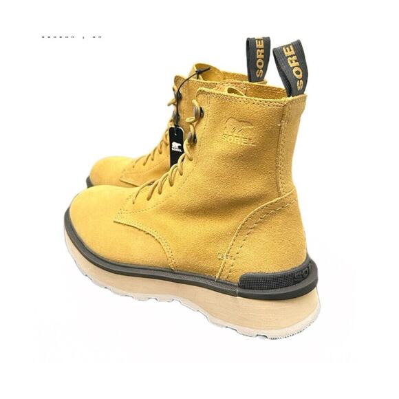 Sorel Women's Hi-Line Lace Boots Geo Yellow/Jet Combat Boots Size 6 NEW - Picture 6 of 7
